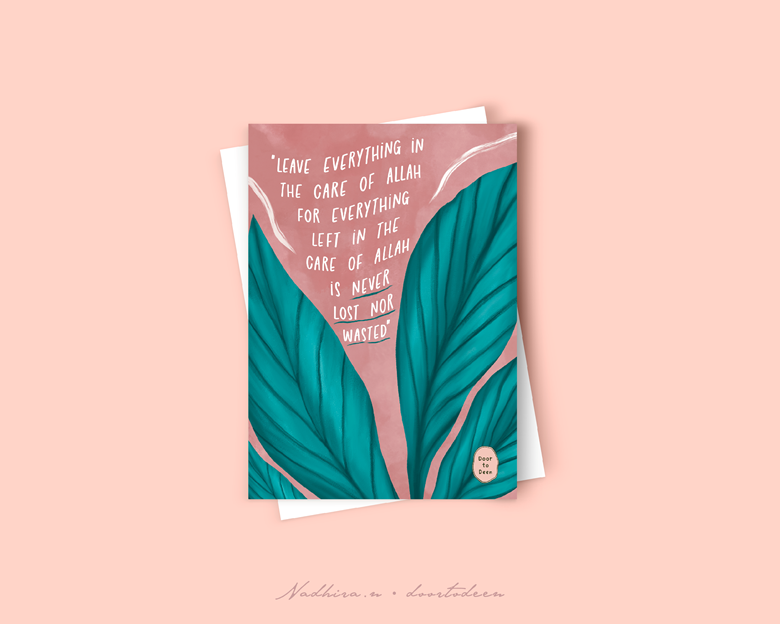 Quote Double Sided A6 Card