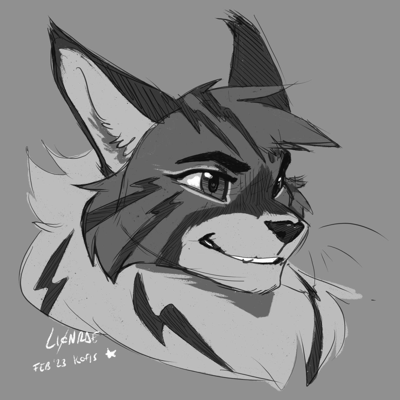 Warm-up Sketch (b W) - Lionrae's Ko-fi Shop - Ko-fi ️ Where Creators 