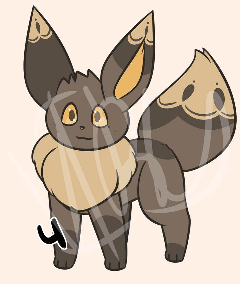 Gold-Brown Eevee - infectois's Ko-fi Shop - Ko-fi ❤️ Where