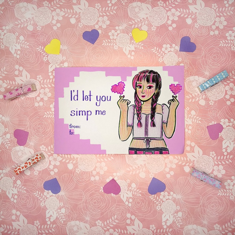 Printable Betty Valentine's Day Card - Relle's Ko-fi Shop - Ko-fi ️ ...