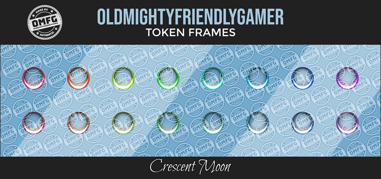 Token Frames - Crescent Moon - OldMightyFriendlyGamer's Ko-fi Shop - Ko ...