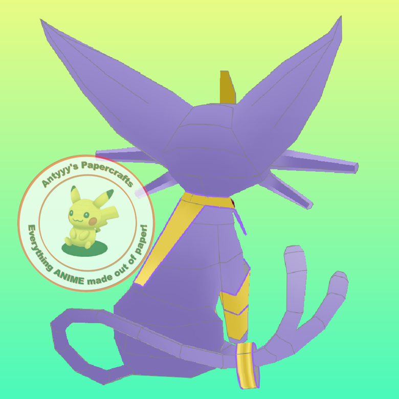 Pokemon - Starmeon / Starmie Espeon (Fakemon) Papercraft - Antyyy's Ko ...