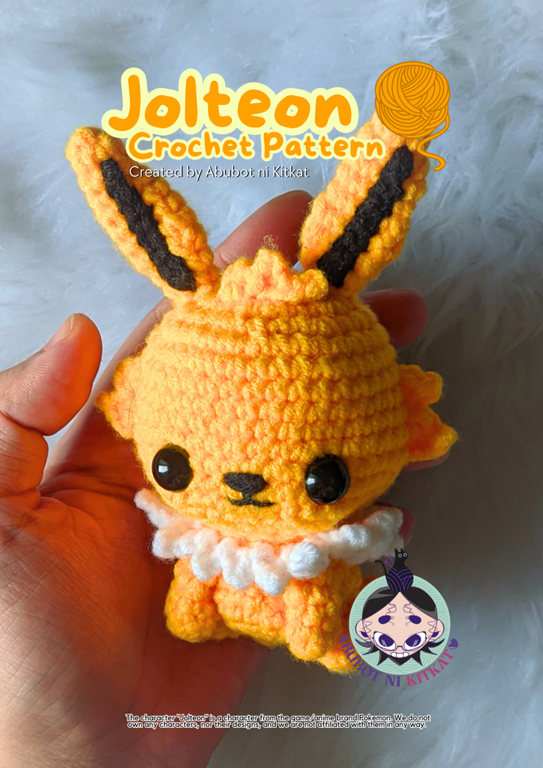 Pokemon Crochet Jolteon Pattern - Handmade Amigurumi Patterns - Abubot ni  Kitkat's Ko-fi Shop - Ko-fi ❤️ Where creators get support from fans through  donations, memberships, shop sales and more! The original 