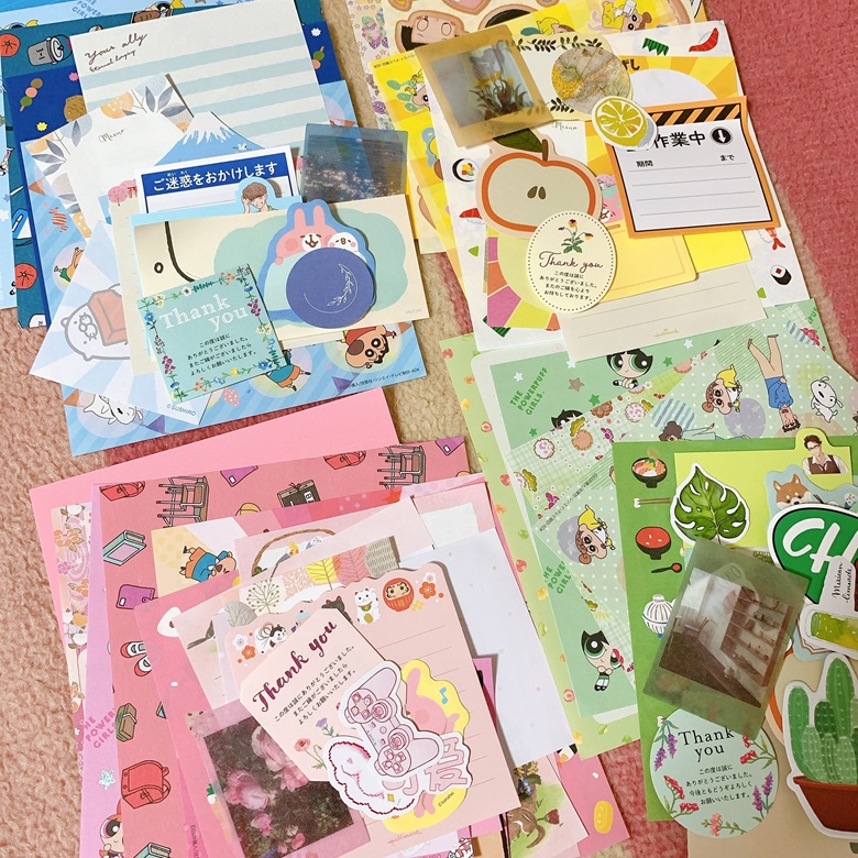 Kawaii Stationery Mystery Bag  Cute Stationery Grab Bag – Coral & Ink