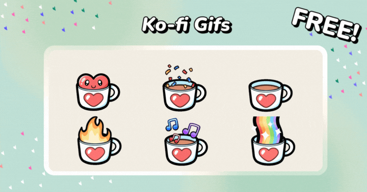 Free Ko-fi gifs! ❤️ - Ko-fi ❤️ Where creators get support from fans through  donations, memberships, shop sales and more! The original 'Buy Me a Coffee'  Page.