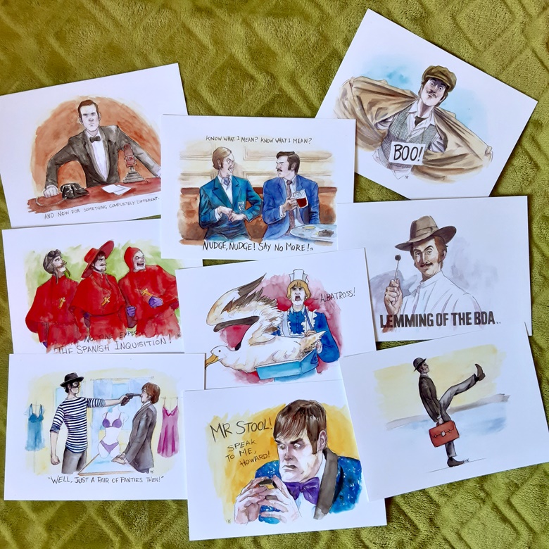 Monty Python Prints Set - M.B. Kiernan ART's Ko-fi Shop - Ko-fi ️ Where ...