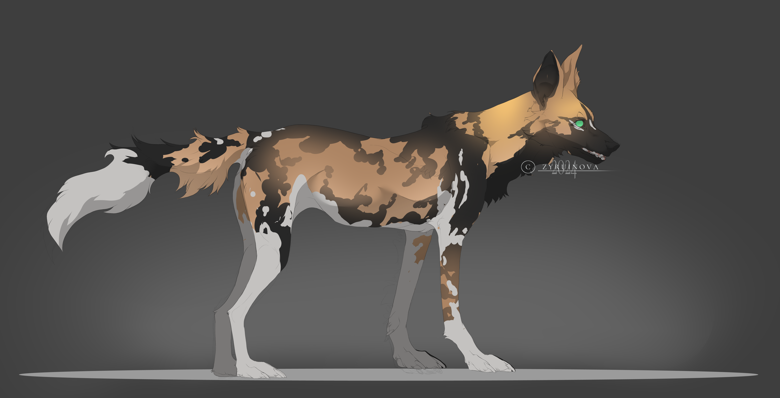 African Wild Dog base - Zyruinova's Ko-fi Shop - Ko-fi ️ Where creators ...