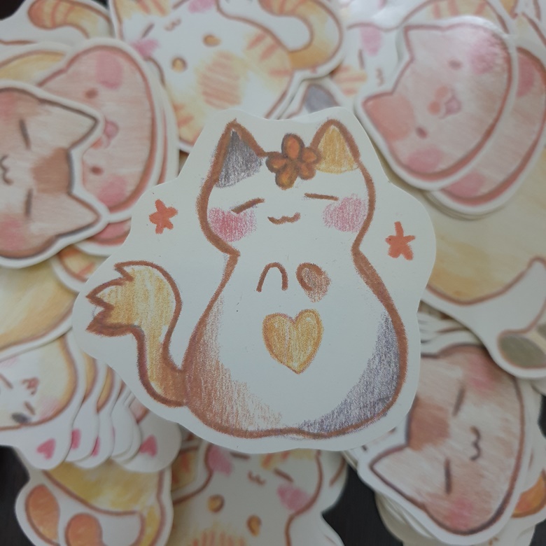 Kawaii Cat Stickers  The Other Aesthetic