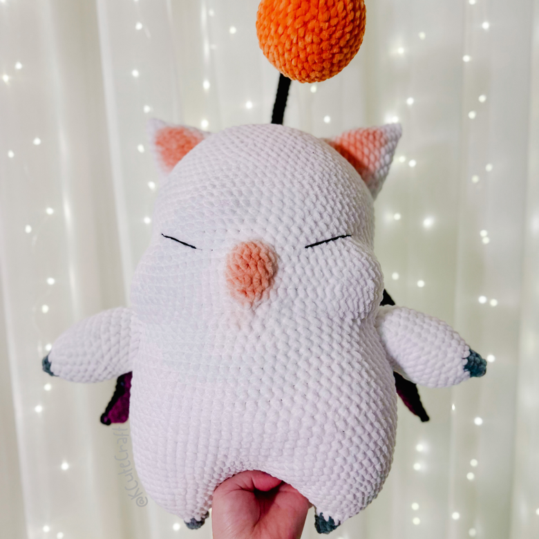 Moogle Final Fantasy 14 XVI Inspired Plushie Stuff Toy Crochet ...