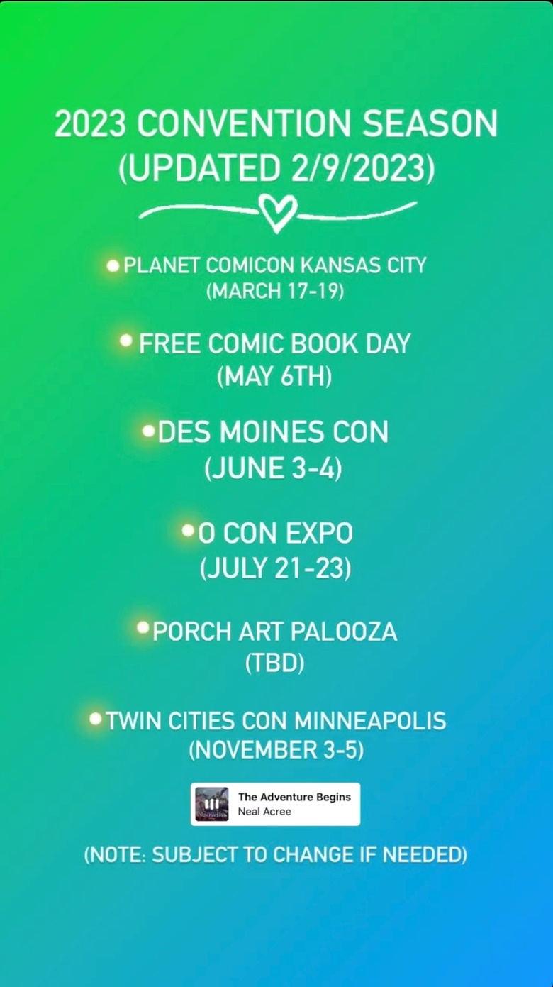 Updated Con Schedule 2023 Kofi ️ Where creators get support from