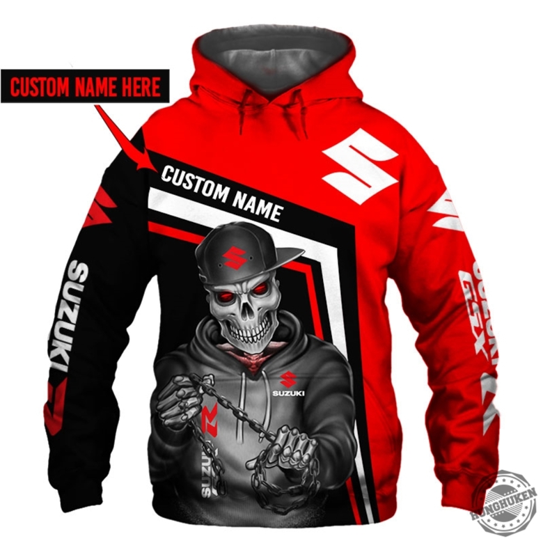 Gsxr Skull Clothing Tshirt Sweatshirt Hawaiian Shirt Hoodie 3D