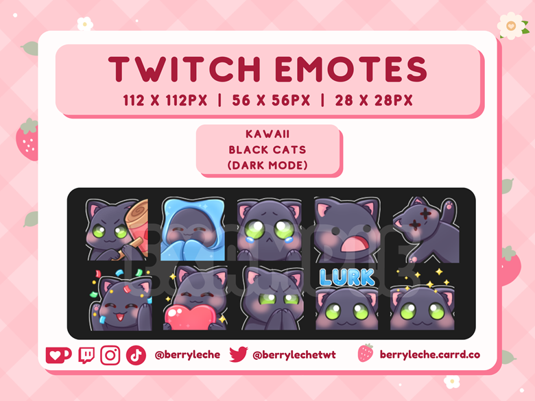 Black Cat Emotes - dwerple's Ko-fi Shop - Ko-fi ❤️ Where creators get  support from fans through donations, memberships, shop sales and more! The  original 'Buy Me a Coffee' Page.