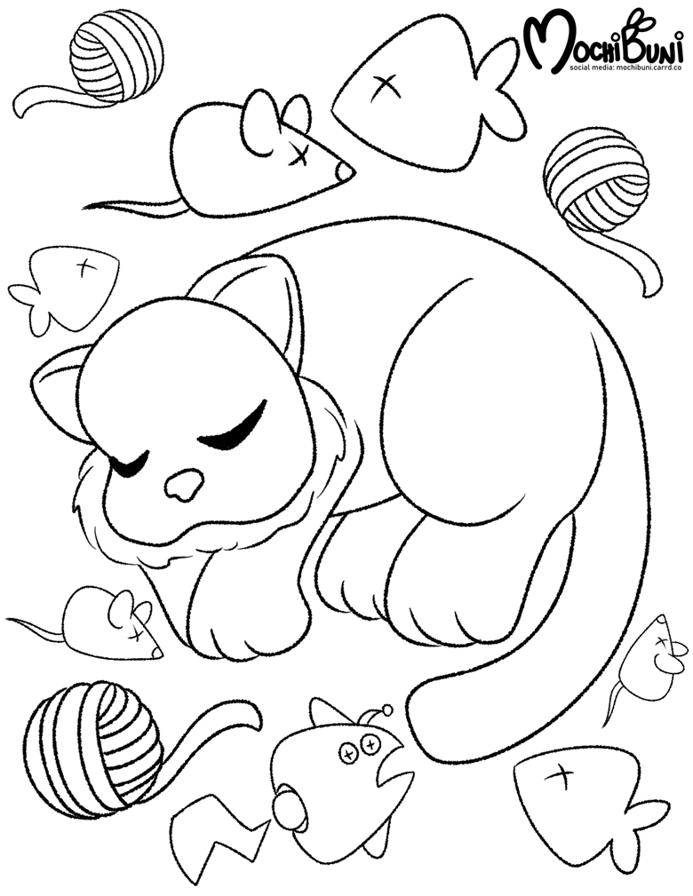 Coloring page - Big the Cat