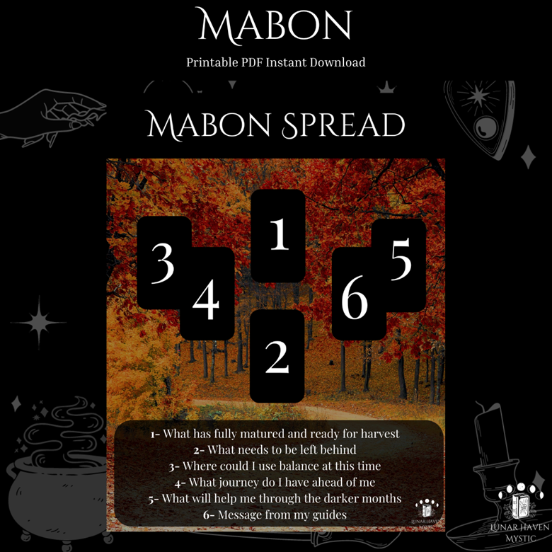 Mabon Tarot Spread Digital Download Lunar Haven Mystics Ko Fi Shop