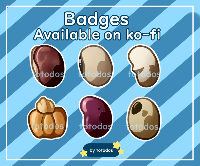 bean-badge-set-totodos-s-ko-fi-shop-ko-fi-where-creators-get