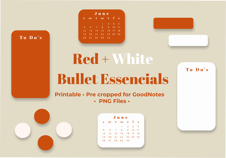 Red + White Collection Bullet Journal Essential Stickers - Cane Fairy  Shop's Ko-fi Shop - Ko-fi ❤️ Where creators get support from fans through  donations, memberships, shop sales and more! The original 