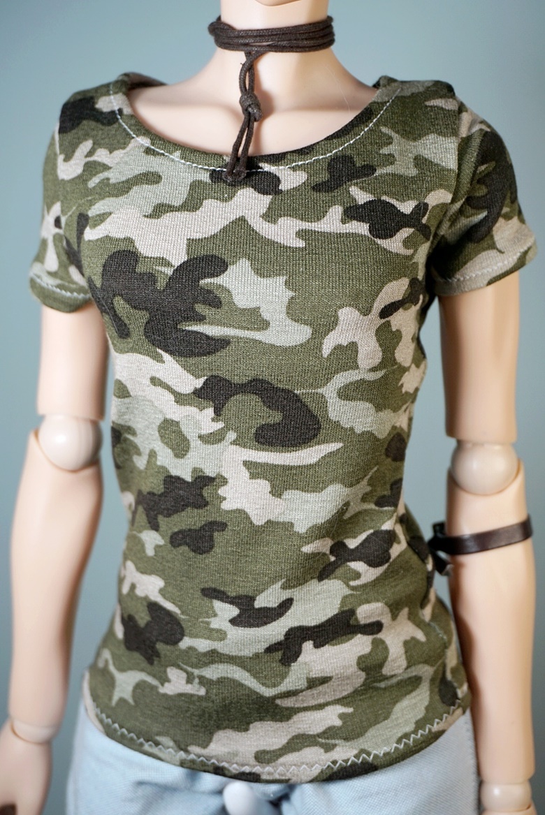 Mannequin In Military Tshirt Camouflage Shirt Stock Photo