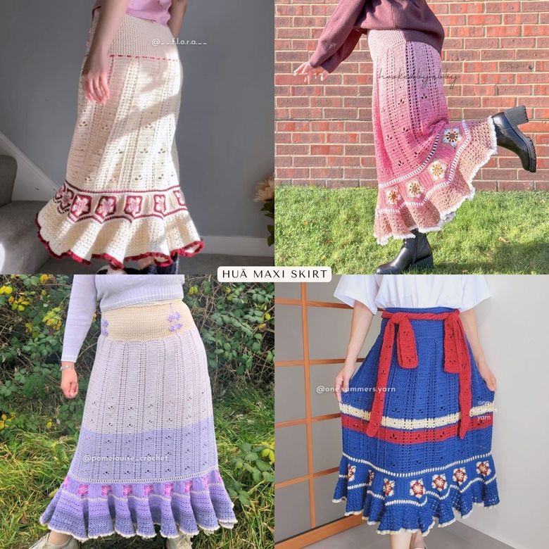 HUĀ skirt | PDF Crochet Pattern - Janice // @__seratt's Ko