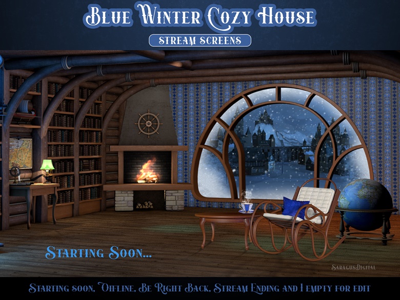 Cozy Winter Christmas Stream Overlays Twitch X 4 Gaming 