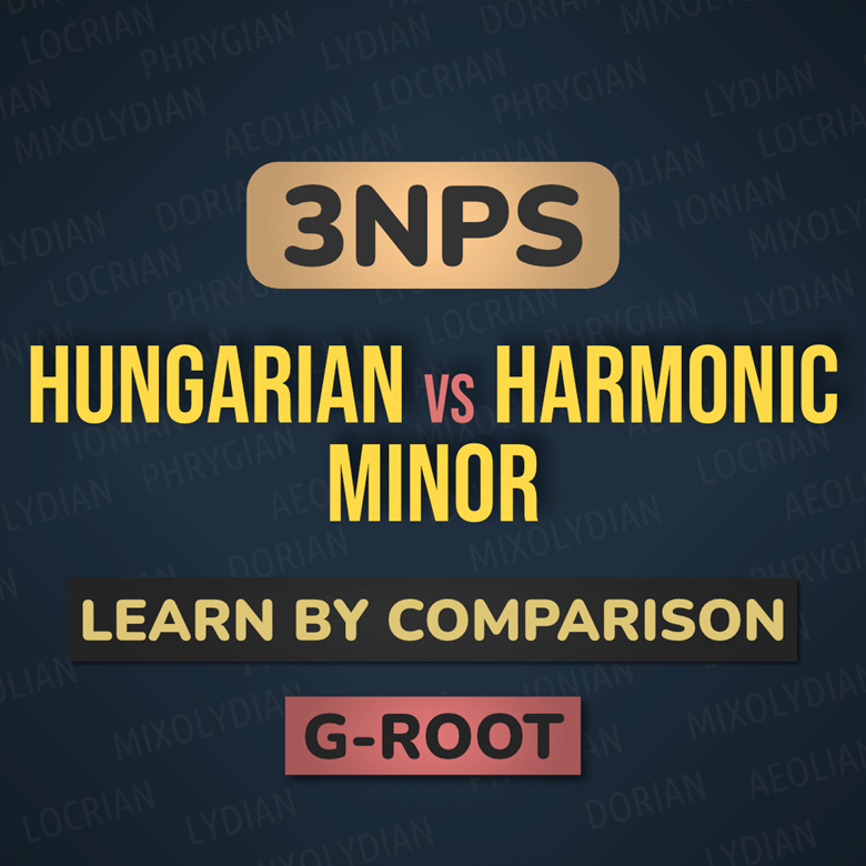 3NPS Scales: Hungarian Vs Harmonic Minor (With Note Names) - Musician ...