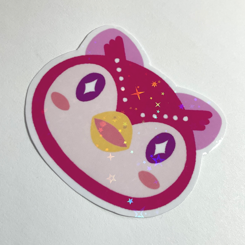 Celeste Owl Animal Crossing ACNH Sticker - Chocolate Revel's Ko-fi Shop ...