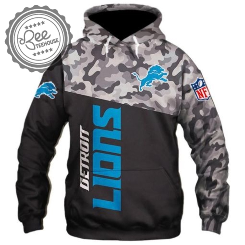 Detroit lions cheap military sweatshirt