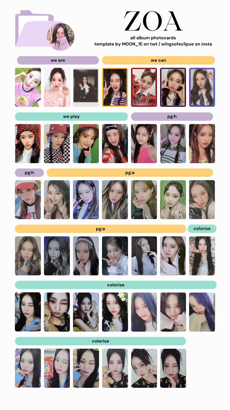 weeekly photocard wishlists - moon's Ko-fi Shop