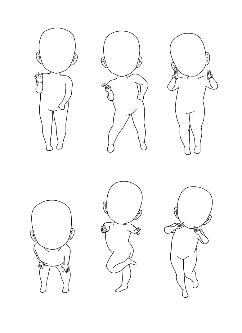 Chibi Poses png images