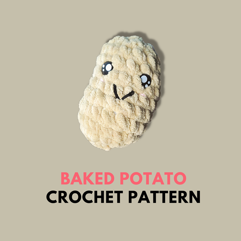 Baked Potato Crochet Pattern - Summerbug Crafts's Ko-fi Shop - Ko-fi ❤️  Where creators get support from fans through donations, memberships, shop  sales and more! The original 'Buy Me a Coffee' Page.