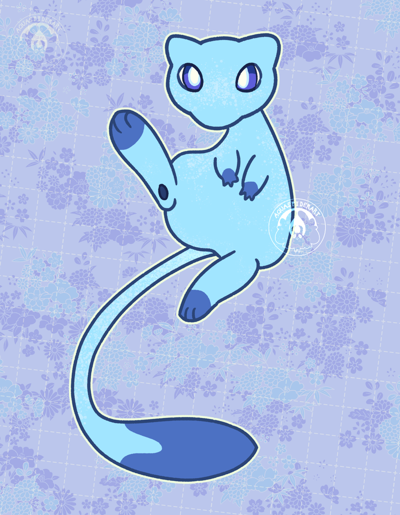 Adoptable: Sweet Blue Mew - AquaSpider's Ko-fi Shop - Ko-fi ️ Where ...