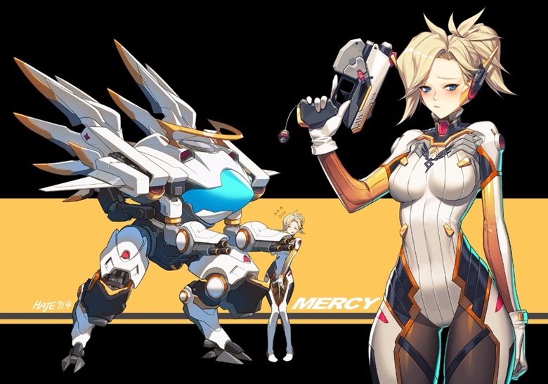 About the new goal: D.Va (Shin-Ryeong skin) + Mercy (D.Va version