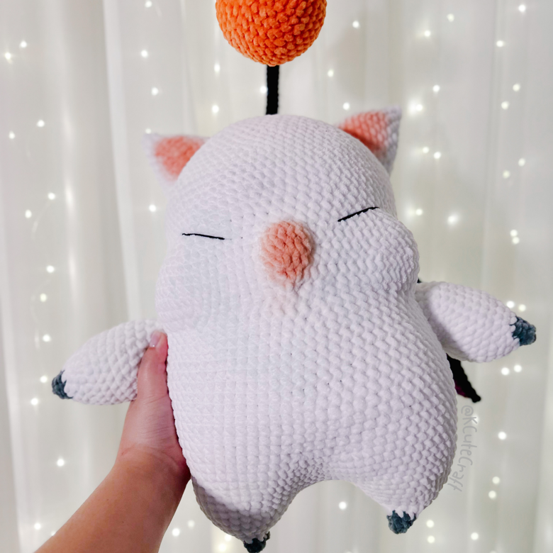 Moogle Final Fantasy 14 XVI Inspired Plushie Stuff Toy Crochet ...