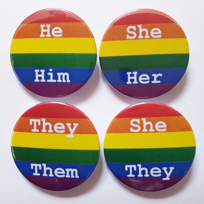 Pride Pronoun Badge - Deandria's Ko-fi Shop - Ko-fi ️ Where Creators ...