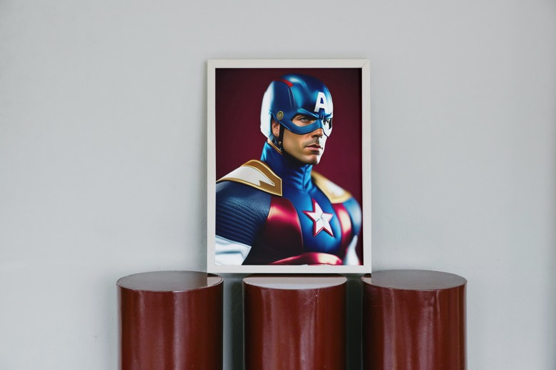Roger Captain America affiches et impressions par Qreative - Printler