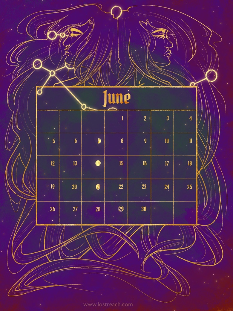 June zodiac wallpapers for iPad, Desktop and Phones - Reach's Ko-fi ...