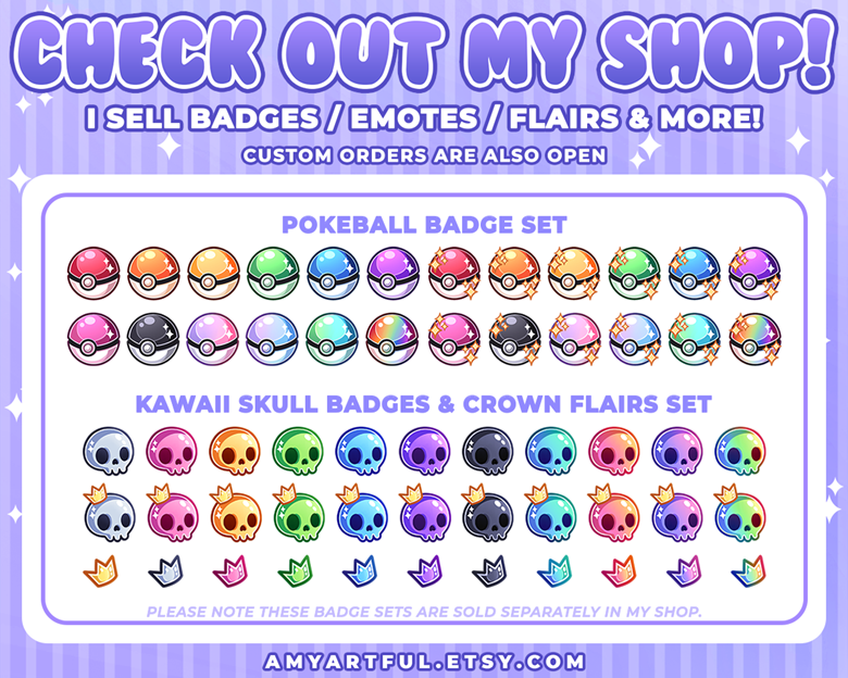 Pokeball Twitch badges - JKS's Ko-fi Shop - Ko-fi ❤️ Where creators get  support from fans through donations, memberships, shop sales and more! The  original 'Buy Me a Coffee' Page.
