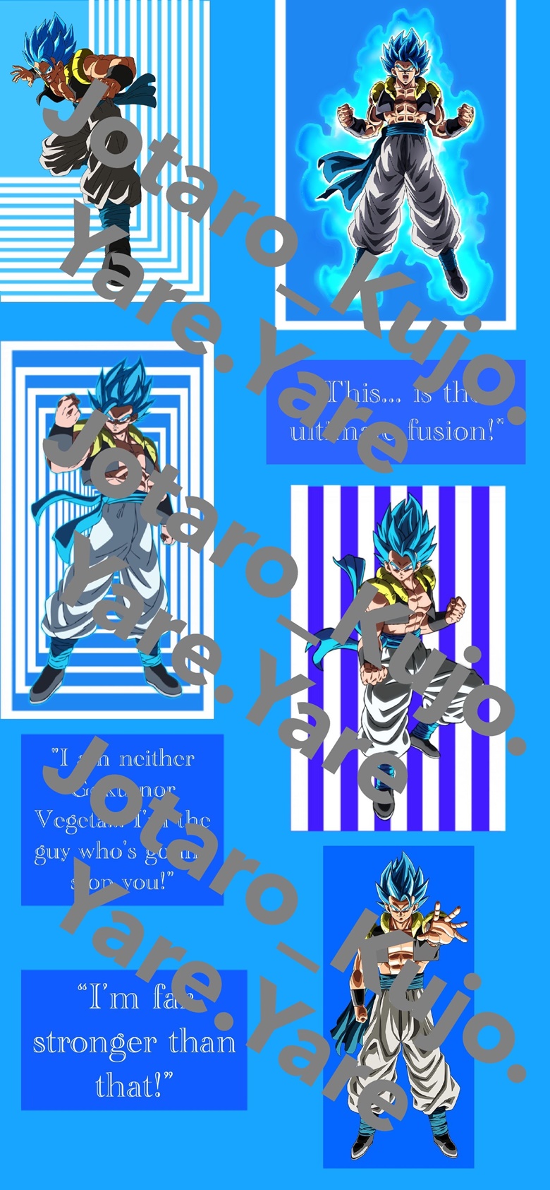 Download free Gogeta And Vegito Blue Power Wallpaper 