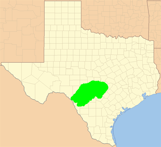 Map of Texas Hill Country 