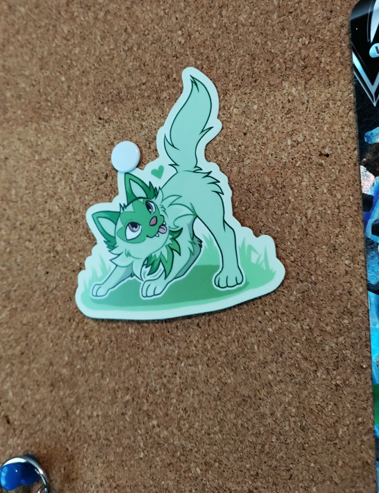 Sprigatito - Pokemon Vinyl Sticker - Sekii Rei's Ko-fi Shop - Ko-fi ️ ...