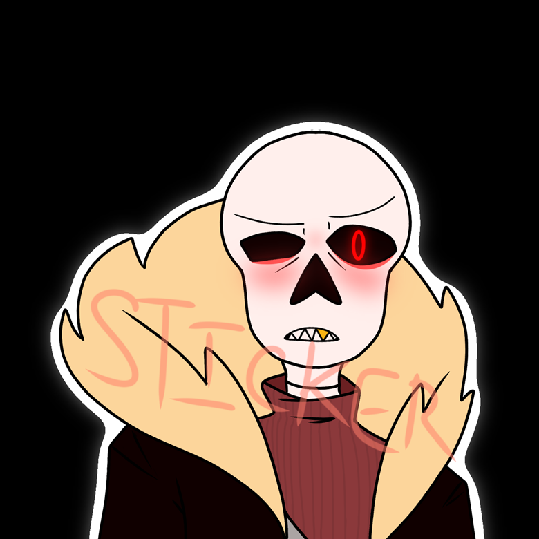 UnderFell Sans Sticker - AlexandraIsYes's Ko-fi Shop - Ko-fi ❤️ Where  creators get support from fans through donations, memberships, shop sales  and more! The original 'Buy Me a Coffee' Page.