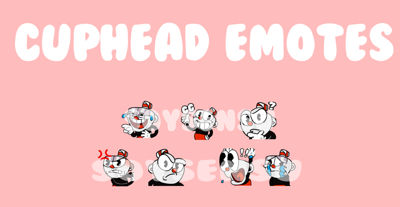 The Cuphead Show Season 2 10 Emotes Badges for Twitch 