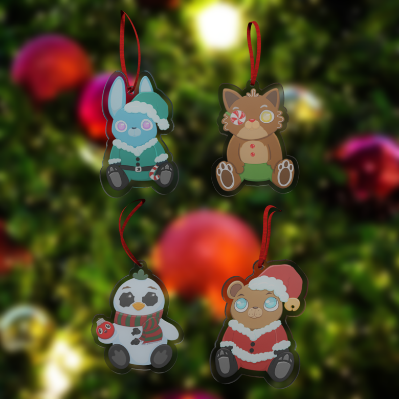 Five Nights Freddy's Christmas Ornament - Gift Tag or Table Placement Holder