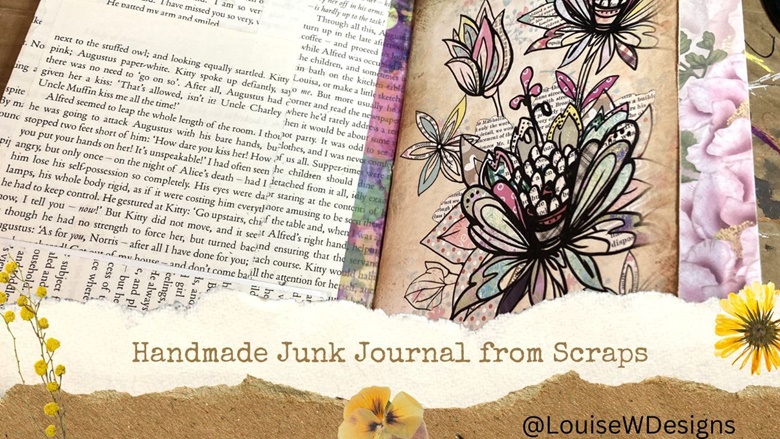 Make a junk journal from scraps | part 2 - Ko-fi ❤️ Where
