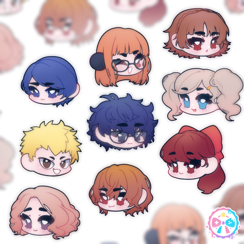 Persona 5 Stickers | Mini Chibis - nido.ri's Ko-fi Shop - Ko-fi ️ Where ...