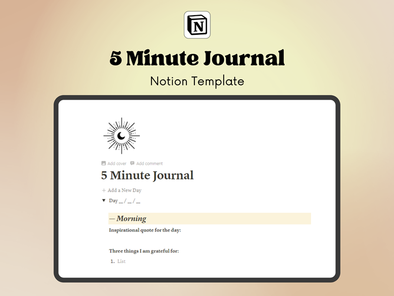 5 Minute Journal Template - Notability Gallery