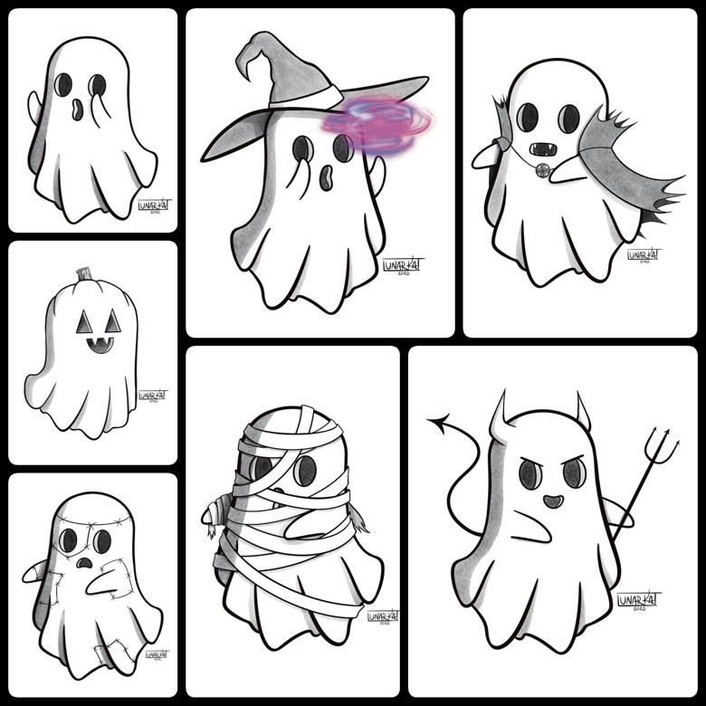 Ghostie Tattoo Ticket - LunarKat's Art's Ko-fi Shop - Ko-fi ️ Where ...