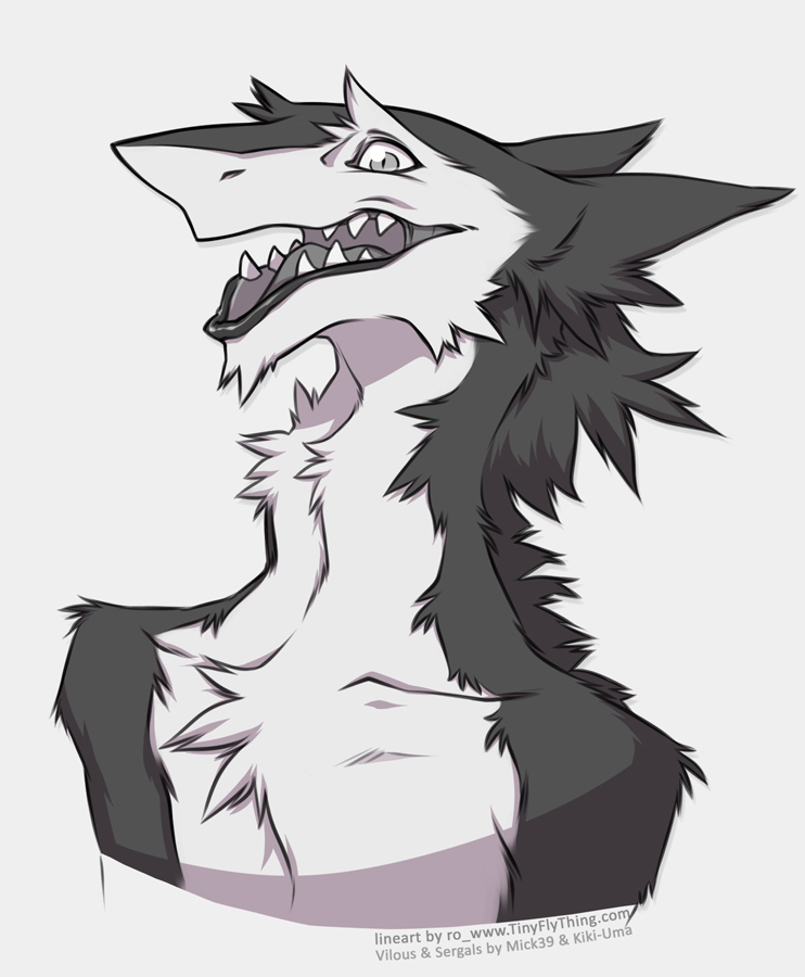 Sergal Portrait Lineart - Rotarr's Ko-fi Shop - Ko-fi ️ Where creators ...