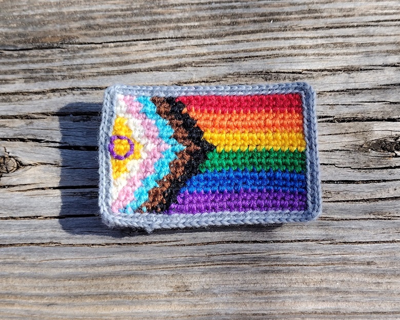 Intersex Inclusive Progress Pride Flag Pin Stitchys Ko Fi Shop Ko