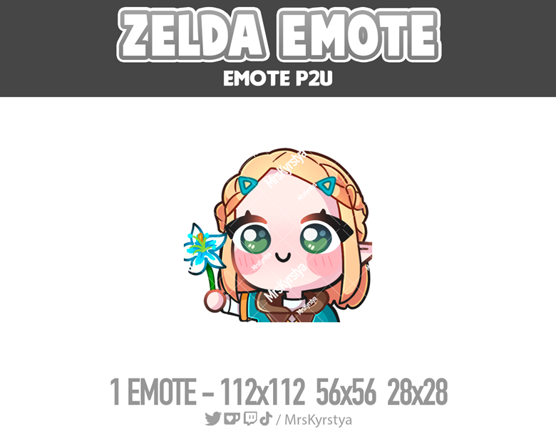 Zelda Inspired Cool Sunglasses Emote | Static Cool Sunglasses Anime Emote for Twitch & Discord