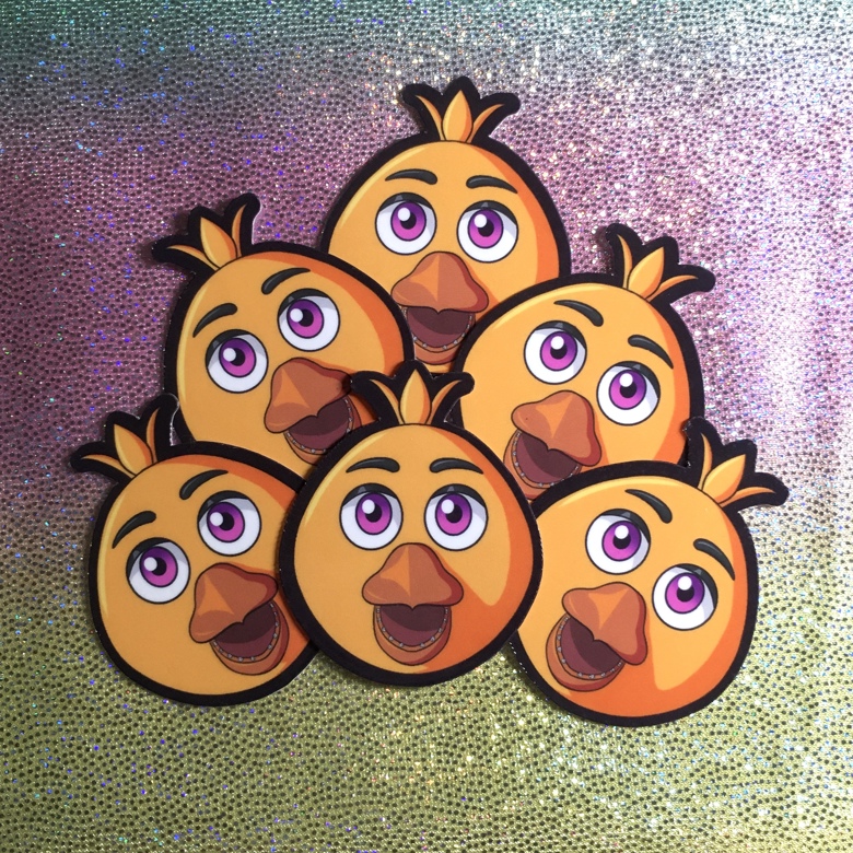 Chica five nights fnaf art | Sticker